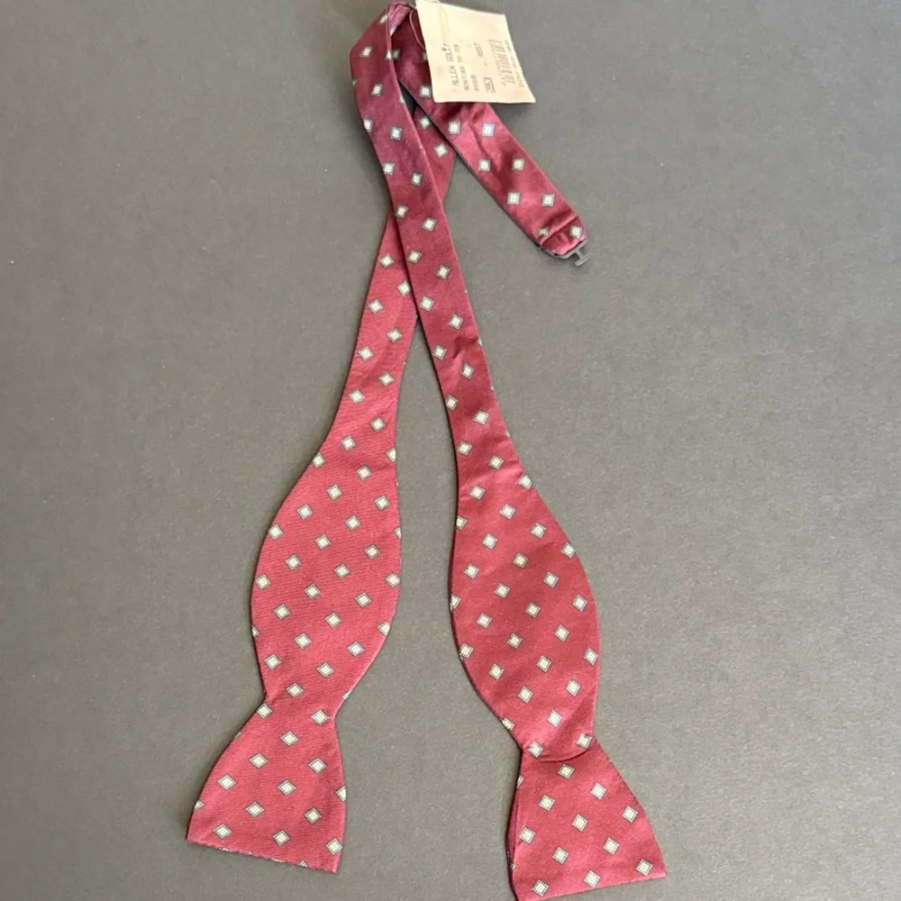 Allen Solly Red Patterned Bow Tie